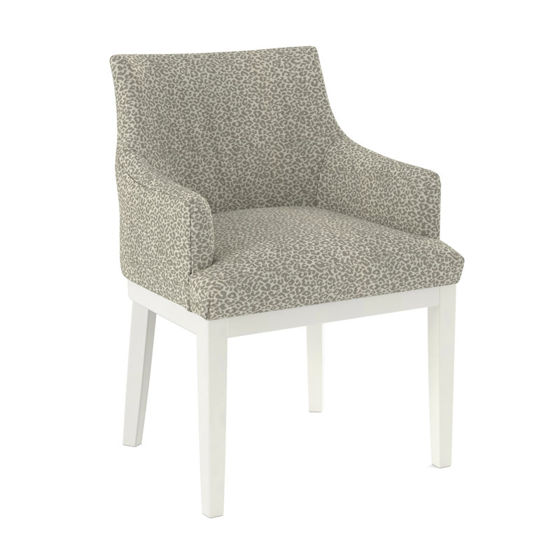 19'' H Upholstered Armchair, White, 70157-72
