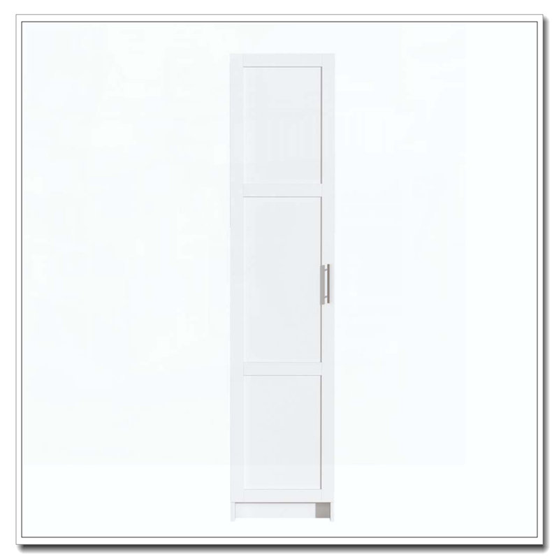 Armoire de rangement haute et étroite, Noir