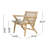 2 Outdoor Chairs In Brown - Wood Backbone Foundation