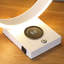 Lampe de table en C en forme de C avec port USB et chargeur sans fil