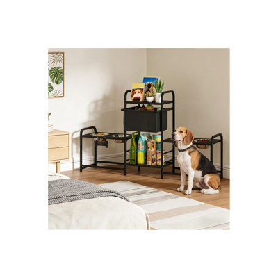 Pet Feeding Station,Height Adjustable Dog Bowl Stand