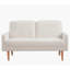 Velours de luxe, design épuré pour la maison et appartement, élégant, rehaussement du décor, canapé 2 places