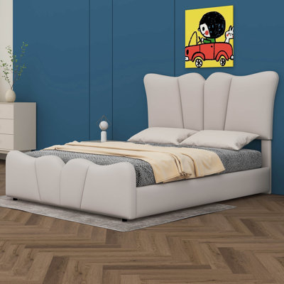 Nyri Upholstered Platform Bed Velvet Upholstered Bed