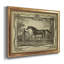 Distingué chevaux IV - Peinture sur toile encadrée