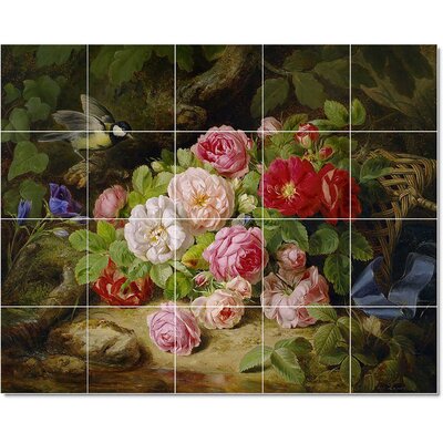 40"" x 32"" Ceramic Painting Decorative Mural Tile 8"" x 8 -  Picture-Tiles.com, W22766-L