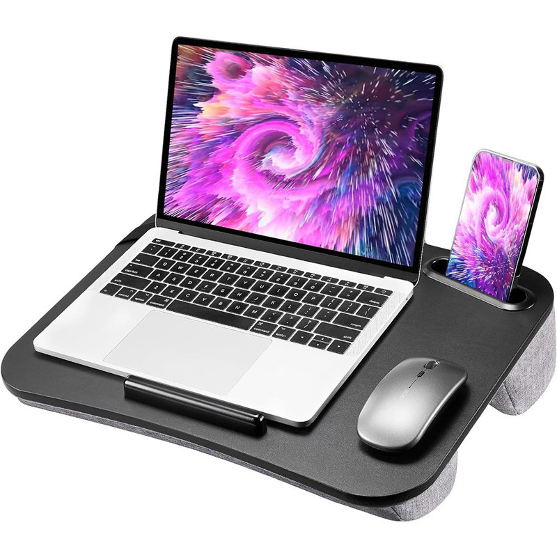 Bureau d'ordinateur portable, peut accueillir des ordinateurs portables et des tablettes jusqu'à 15,6 pouces ...