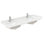60" Double Countertop with Square Sinks (1-Hole), Backsplash & Sidesplash