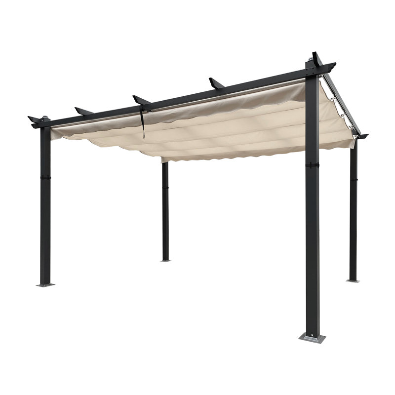 Pergola extérieure 13 x 10 pi avec auvent réglable