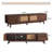 Mid-Century TV Stand For 80 Inch Tvs  Entertainment Center With Sliding Doors & Storage Drawers