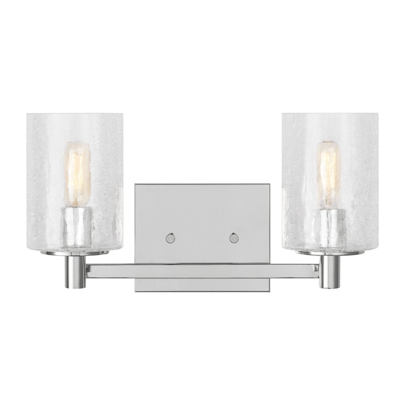 Applique murale / salle de bain deux lumières Parker de génération d'éclairage par Visual Comfort, 2, Chrome