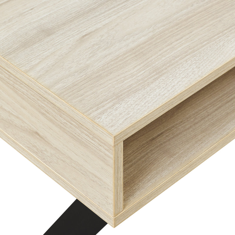 Queensbury Metal Base Writing Desk, Birch