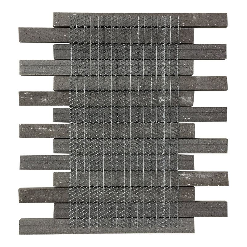 Ombre 9" x 0.77" Ceramic Linear Mosaic Wall Tile