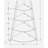 4-Tier Corner Etagere Bookshelf with Fixed Tray-Style Shelves-752600165