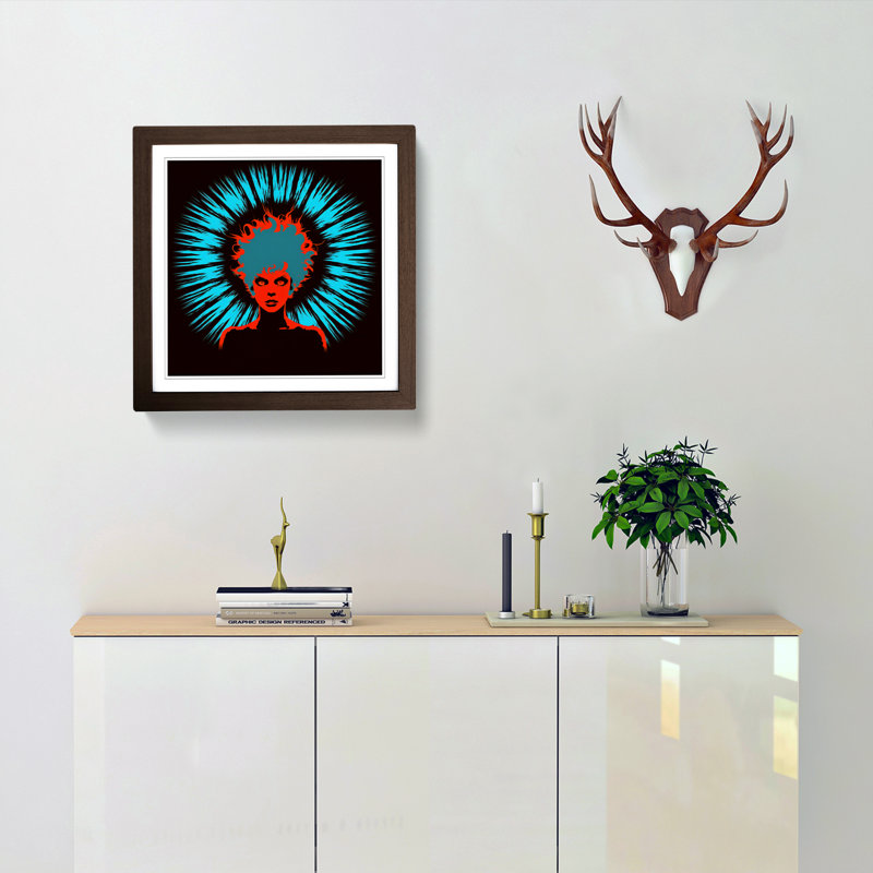 Hypnotize Silhouette No.1 - Framed Print, Walnut