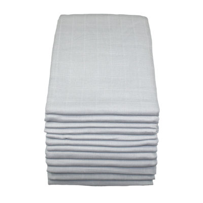 Nottingham MuslinZ 100% Cotton 12 - Piece Muslin Squares