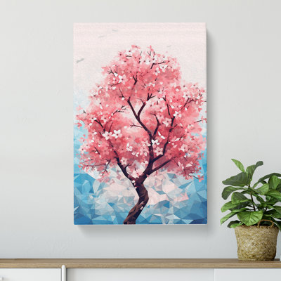 Cherry Blossom Tree Geometric No.3 - No Frame Print