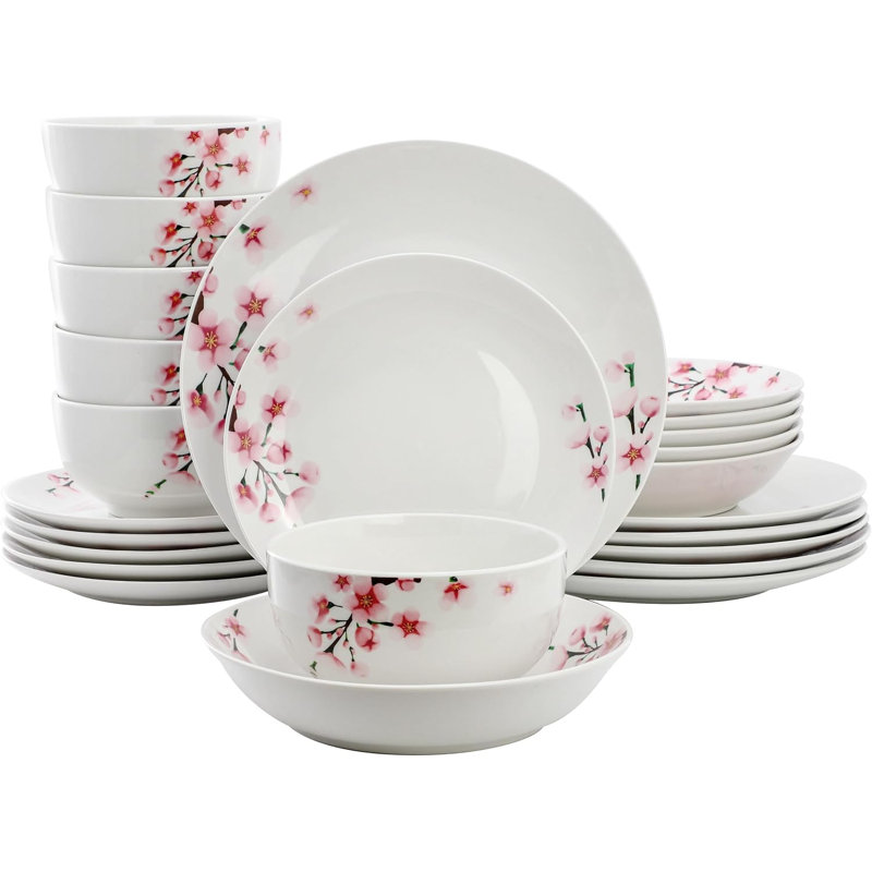 Service de table en porcelaine Cherry Blossom