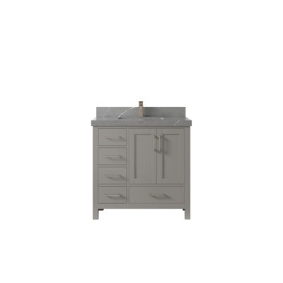 Malibu 36'' Single Bathroom Vanity with Top