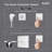 LED Bathroom Mirror with Front & Back LED Lighted Anti-Fog Tempered Glass Vanity Mirror, 3 Colors Temperature & Dimmable Light-115664323