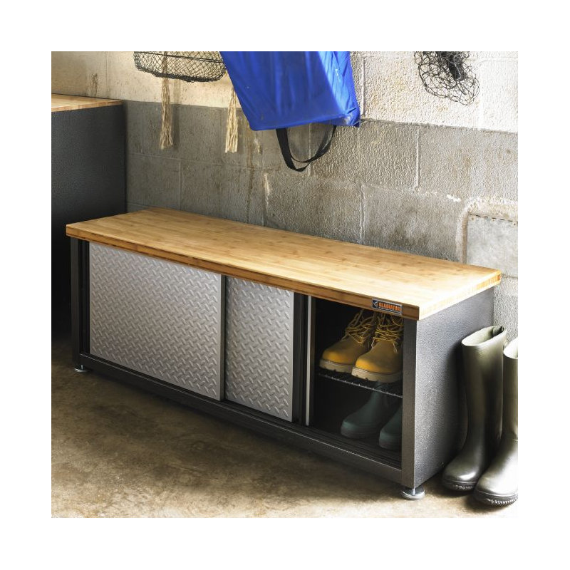Wood Storage Bench