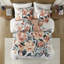 Ensemble d'édredon élégant en coton 3 pièces à motif floral