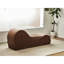 Fauteuil ergonomique brun - mousse haute pour le soutien, housse amovible en mousse souple lavable à la machine