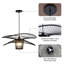Ensemble de 2 luminaires suspendus en bambou tissés à la main et en forme d'aile-1160202854-1160202851