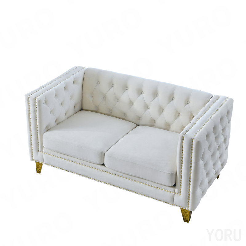 Canapé combiné (3 + 2) - Velours beige