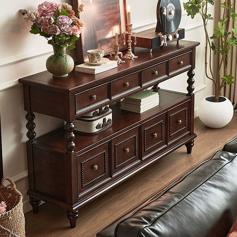 Buffet décoratif Retro, H 35,04 po x l 59,06 po x P 15,75 po