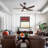 54" Ceiling Fans With Lights, Modern Ceiling Fan With Remote, Farmhouse Indoor Ceiling Fan With Blades, Quiet & Strong Motor With Bright LED Light-565914610-565914125