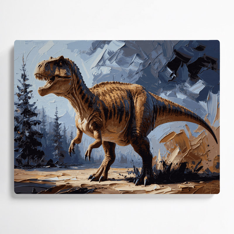 «Dinosaur Edmontosaurus», art mural en métal noir, H 11 po x l 14 po