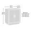 Armoire de rangement, finition gris moyen