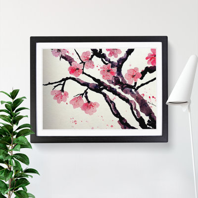 Cherry Blossom Flower Watercolour Vol.1 - Single Picture Frame Painting