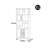 New Chinese style traditional display bookcase