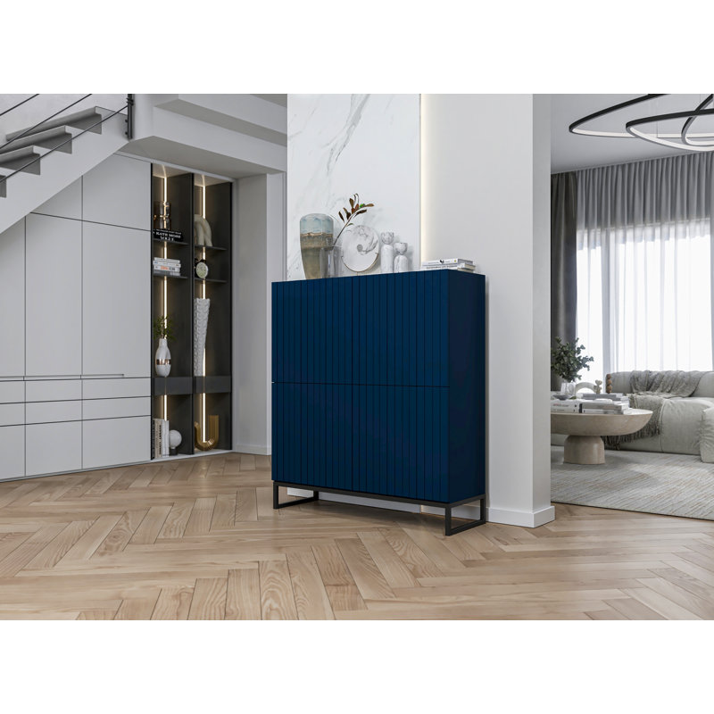 Alik 112cm Sideboard, Navy blue