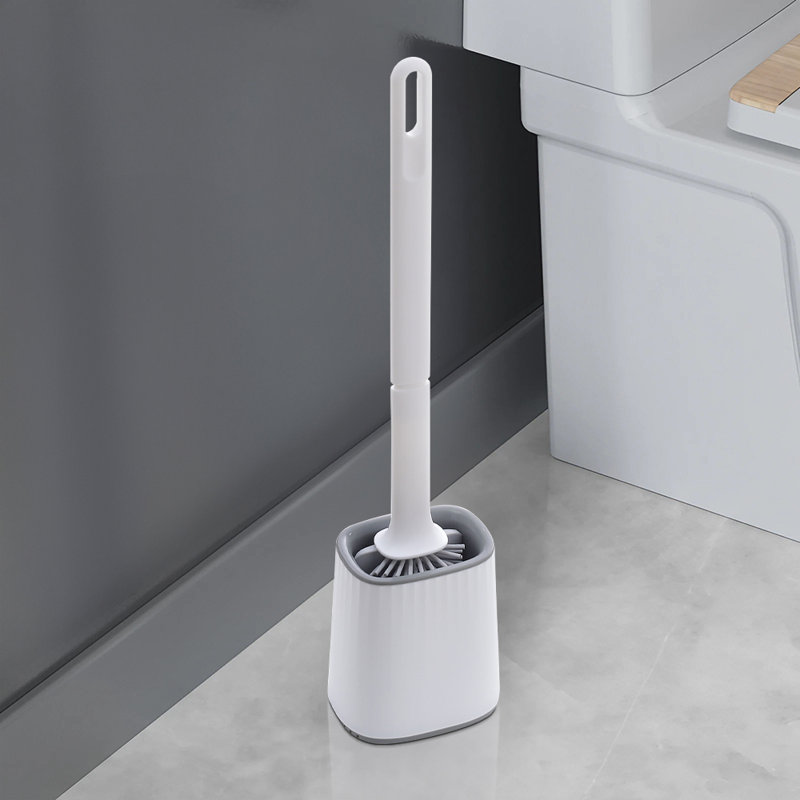 Moonlight TPR Soft Toilet Brush with Base Set