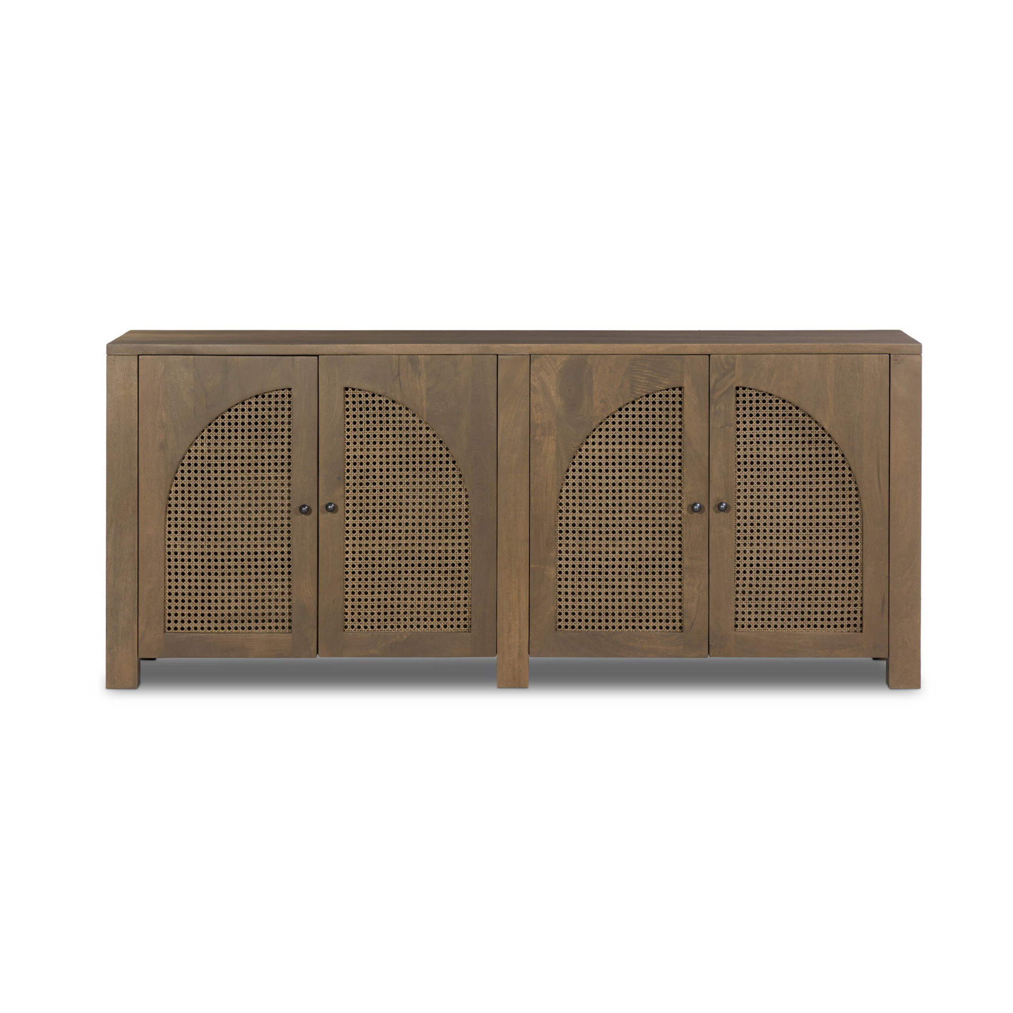 Silfa Sideboard, Taupe Mango, 33"H x 78"W x 18"D