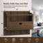 Wood Wall Organizer with Mail Storage