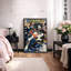 «Samurai Warrior in bataille», art traditionnel japonais, impression sur toile encadrée-123634345-123634350