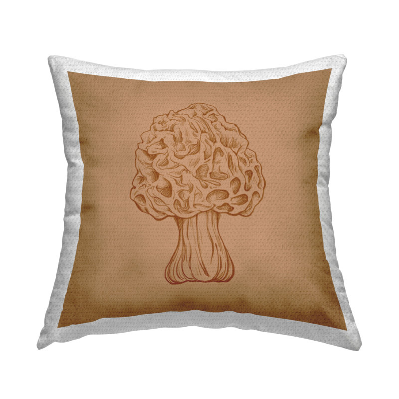 Coussin d'extérieur détaillé à motif de plantes et botanique détaillé par Ziwei Li