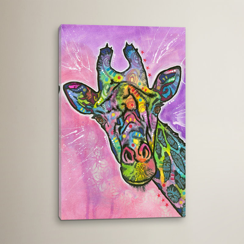 Giraffe - Graphic Art on Canvas, 40" H x 26" W x 1.5" D, Wrapped Canvas