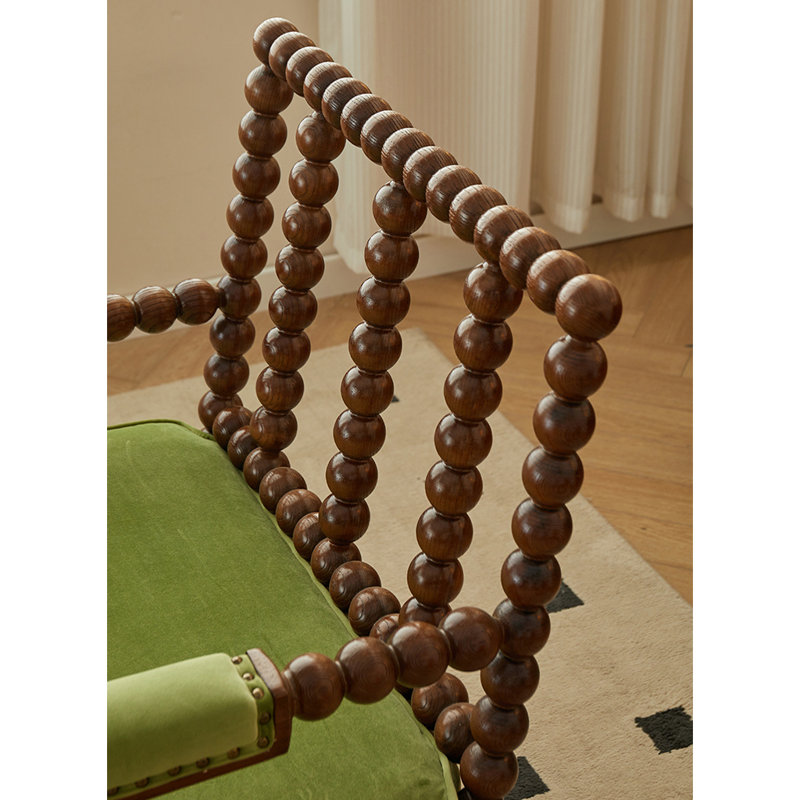 Chaise texturée en tissu jacquard