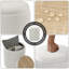 Repose-pieds rond avec rangement et 2 tabourets de coiffeuse rembourrés en velours pour lignes de maquillage-96384316