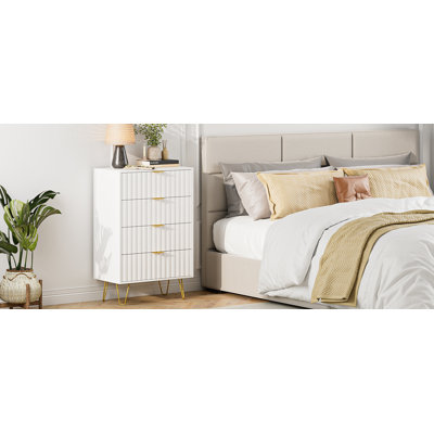 Wooden 4 Drawer Cabinet by Three Star Im/Ex Inc.