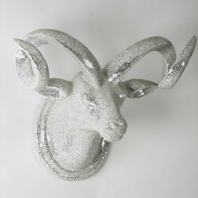 Bull Head Glass Wall Decor