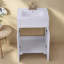 Ensemble de meuble-lavabo simple 24 po 2 portes blanc mat 2 portes