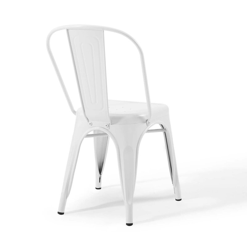 Fauteuil sans accoudoirs (thermolaqué), Blanc