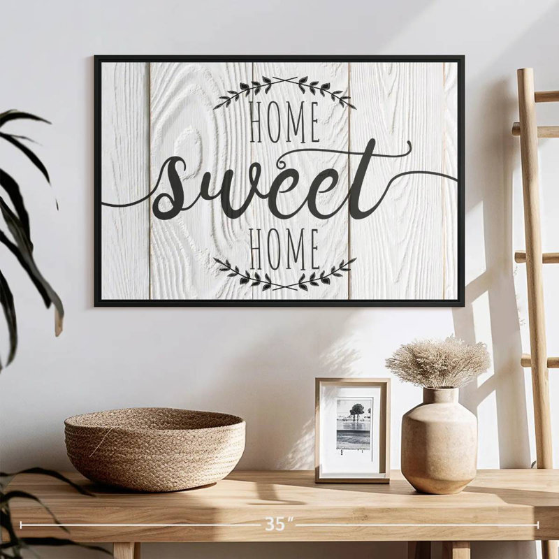 Tergel Home Sweet Home, typographie VI, H 17 po x l 25 po