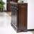 Dark-walnut Solid Wood Shoe Storage Bench