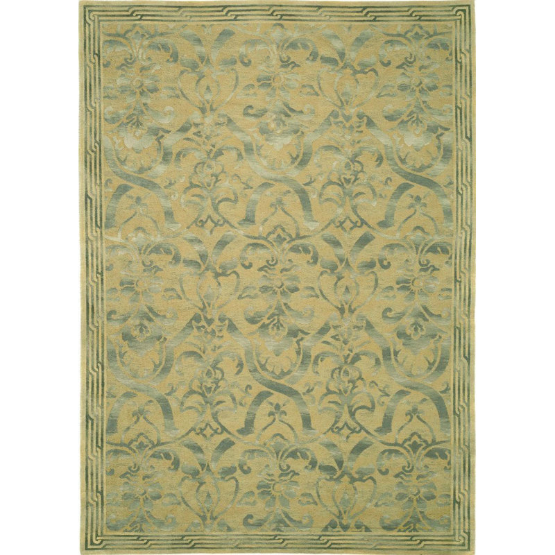 Savonile Ravenna Azm Wool Floral Area Rug, Rectangle 11'1" x 15'9"